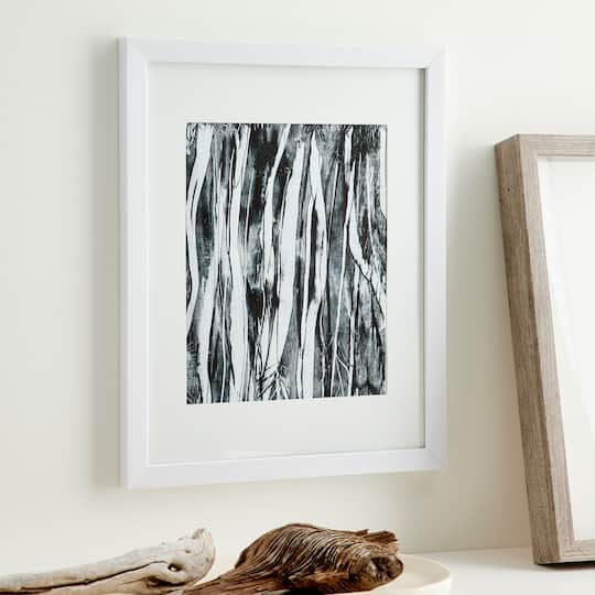 Aspect White Narrow Frame With Mat by Studio Décor®